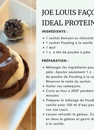 Préparation pour smoothie chocolat Ideal Protein | Boîte de 7