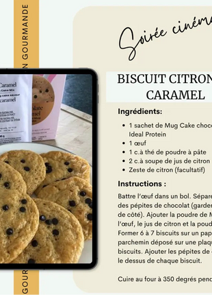 Mélange pour Mug cake à saveur de chocolat et caramel Ideal Protein | Boîte de 7