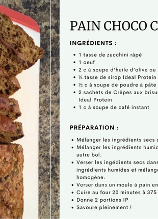 Préparation pour crêpes aux brisures chocolatées Ideal Protein | Sachet individuel