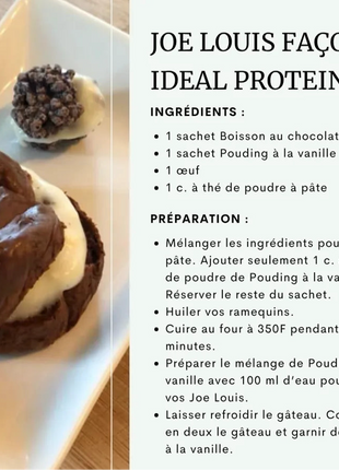 Préparation pour smoothie chocolat Ideal Protein | Sachet individuel