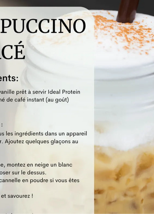 Boisson frappée vanille prêt à servir Ideal Protein | Unité