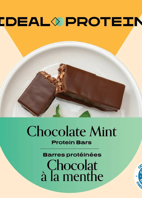 Barre protéinée chocolat et menthe Ideal Protein | Boîte de 7