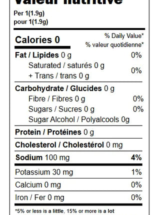 Aromatisant d'eau Pêche blanche Ideal Protein - Fiche informative
