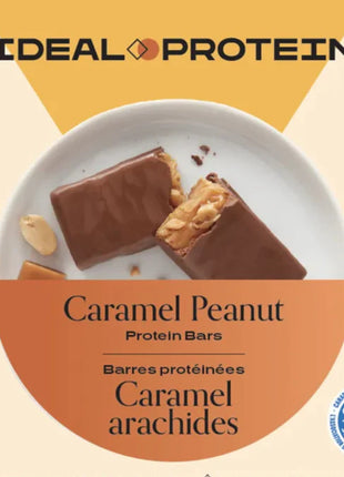 Barre protéinée caramel arachides Ideal Protein | Boîte de 7