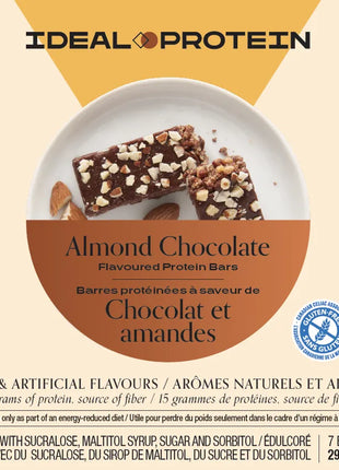 Barre protéinée à saveur de chocolat et amande Ideal Protein | Boîte de 7