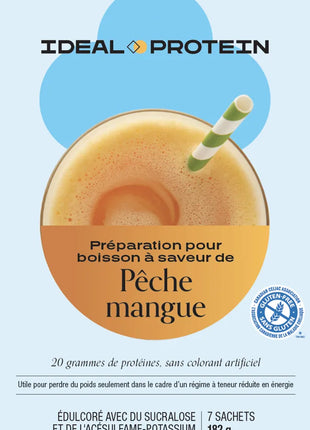 Préparation pour boisson à saveur de pêche et mangue Ideal Protein - Maryse Nadeau Coach