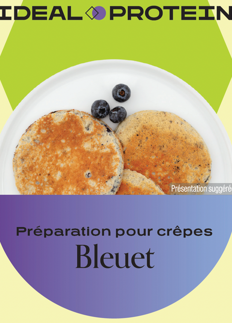 Préparation pour crêpes aux bleuets Ideal Protein | Boîte de 7