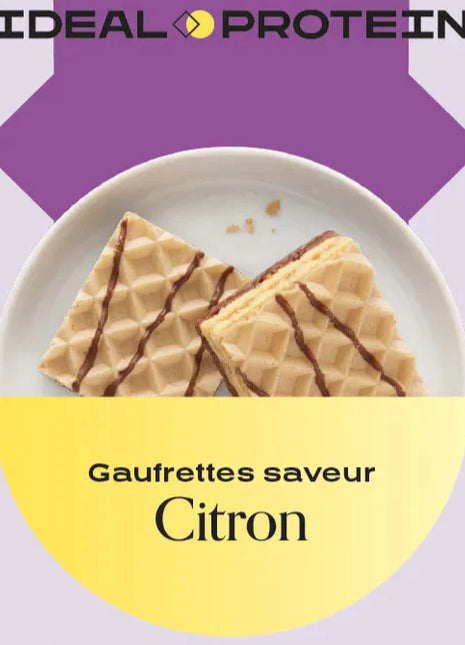 Gaufrettes à saveur de citron Ideal Protein | Boîte de 7