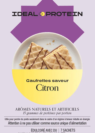 Gaufrettes à saveur de citron Ideal Protein  - Maryse Nadeau Coach  Sachet individuel