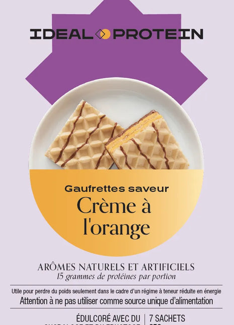 Gaufrettes à saveur crème à l’orange Ideal Protein- Maryse Nadeau Coach