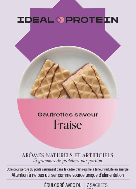 Gaufrettes à saveur de fraise Ideal Protein - Maryse Nadeau Coach