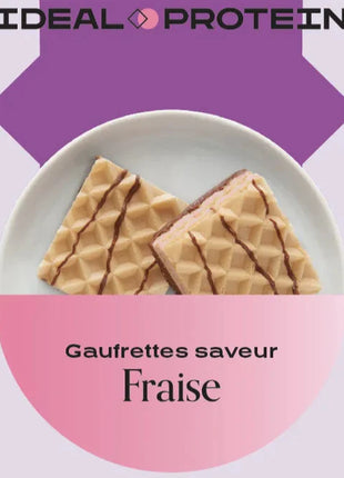 Gaufrettes à saveur de fraise Ideal Protein
