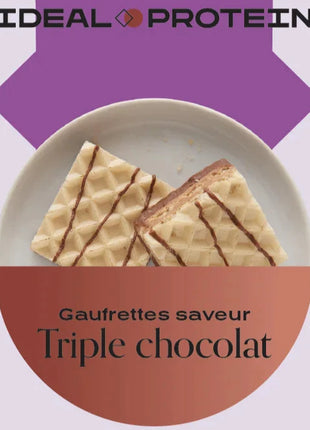 Gaufrettes à saveur triple chocolat Ideal Protein - Boite