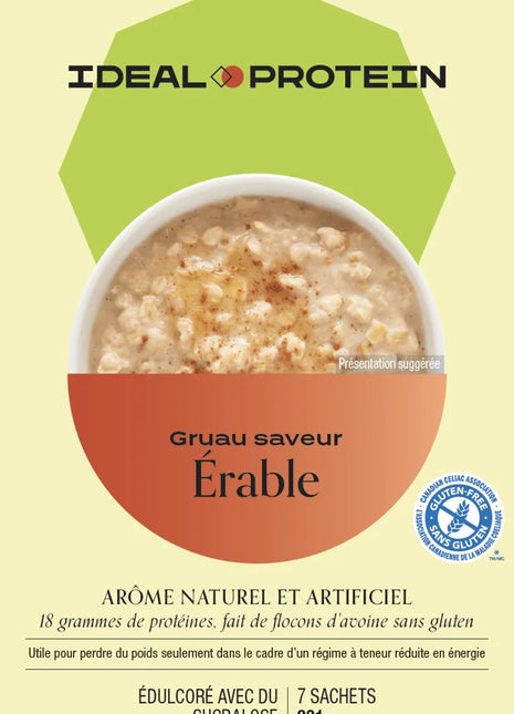 Préparation pour gruau à saveur d’érable Ideal Protein - Maryse Nadeau Coach