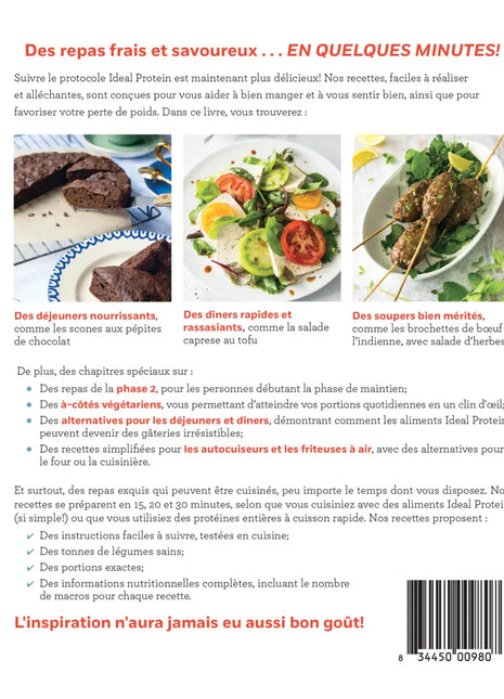 Livre L'essentiel des recettes Ideal Protein