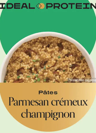 Pâtes Parmesan crémeux champignon Ideal Protein - Boîte de 7