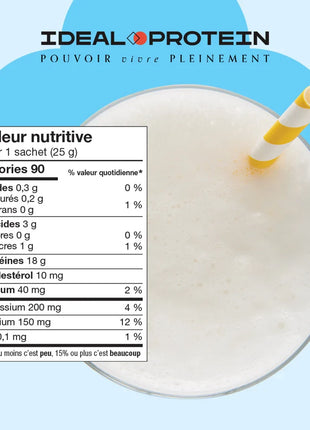 Préparation pour smoothie Pina Colada Ideal Protein  - Informations nutritionnelles