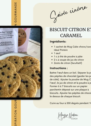 Recette biscuit citron et caramel Ideal Protein - Maryse Nadeau Coach