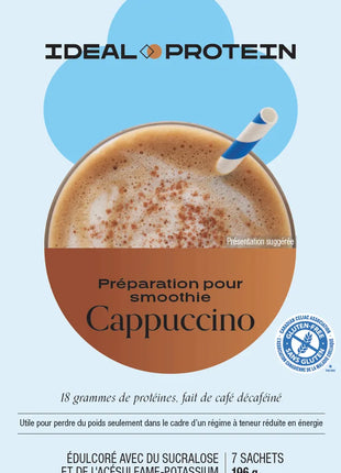 Préparation pour smoothie cappuccino Ideal Protein - Boîte de 7