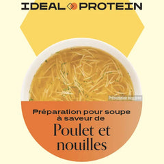 Préparation pour soupe poulet et nouilles Ideal Protein -boite de 7