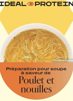 Préparation pour soupe poulet et nouilles Ideal Protein -boite de 7