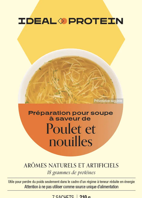 Préparation pour soupe poulet et nouilles Ideal Protein - Maryse nadeau Coach