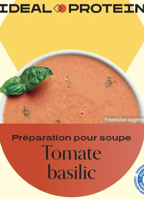Préparation pour soupe tomate et basilic Ideal Protein - Boîte de 7